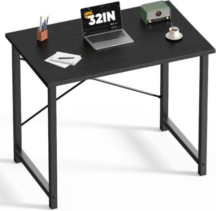 32 Inch Office Small Computer Desk Modern Simple Style Writing Study Work Table for Home Bedroom
